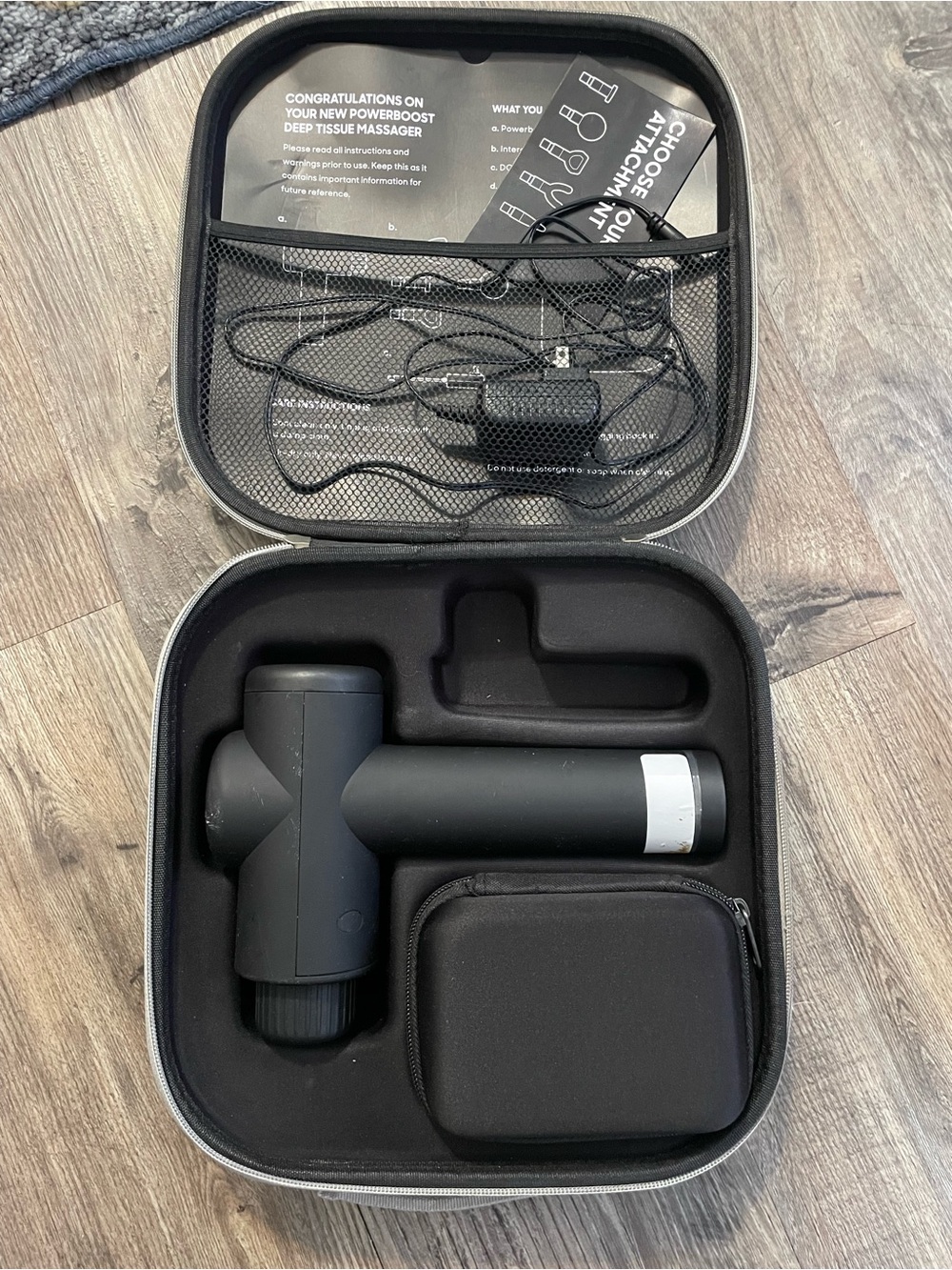 Deep Tissue Massage Gun - Black Portable Percussion Massager